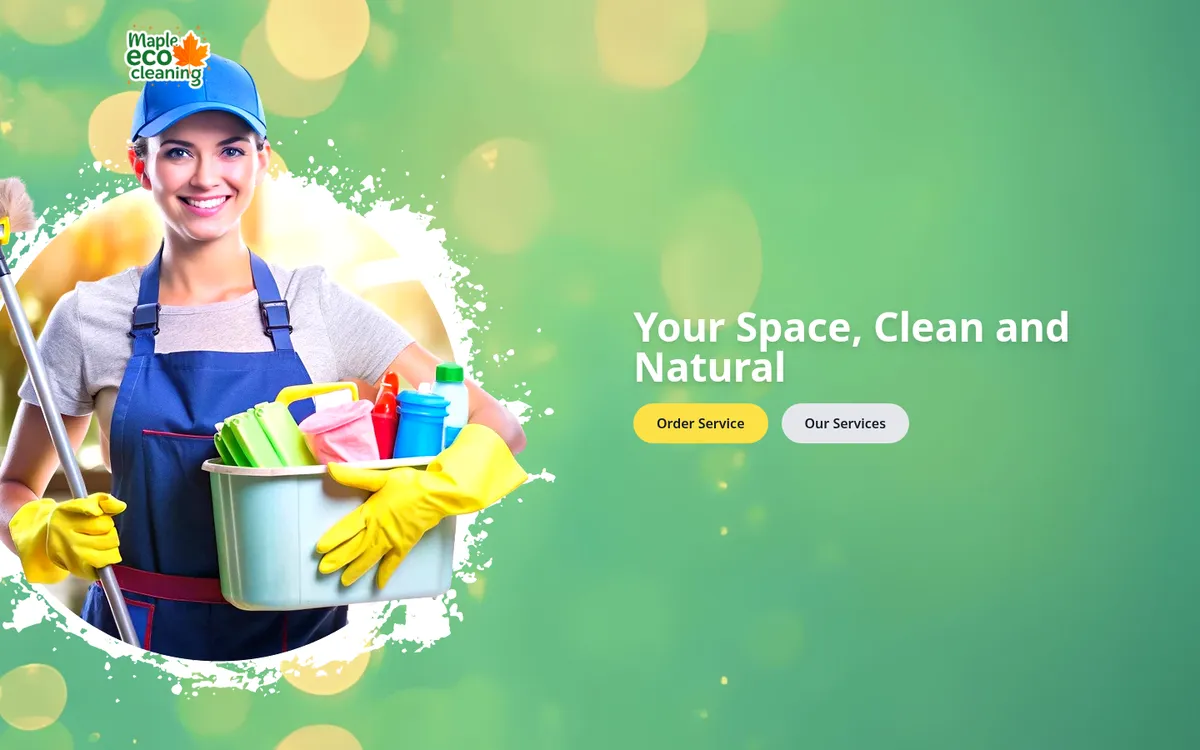 Скріншот сайту Maple Eco Cleaning